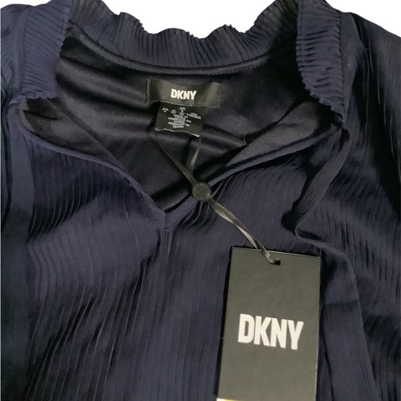 DKNY Navy Long Sleeve Dress - Picture 4 of 5